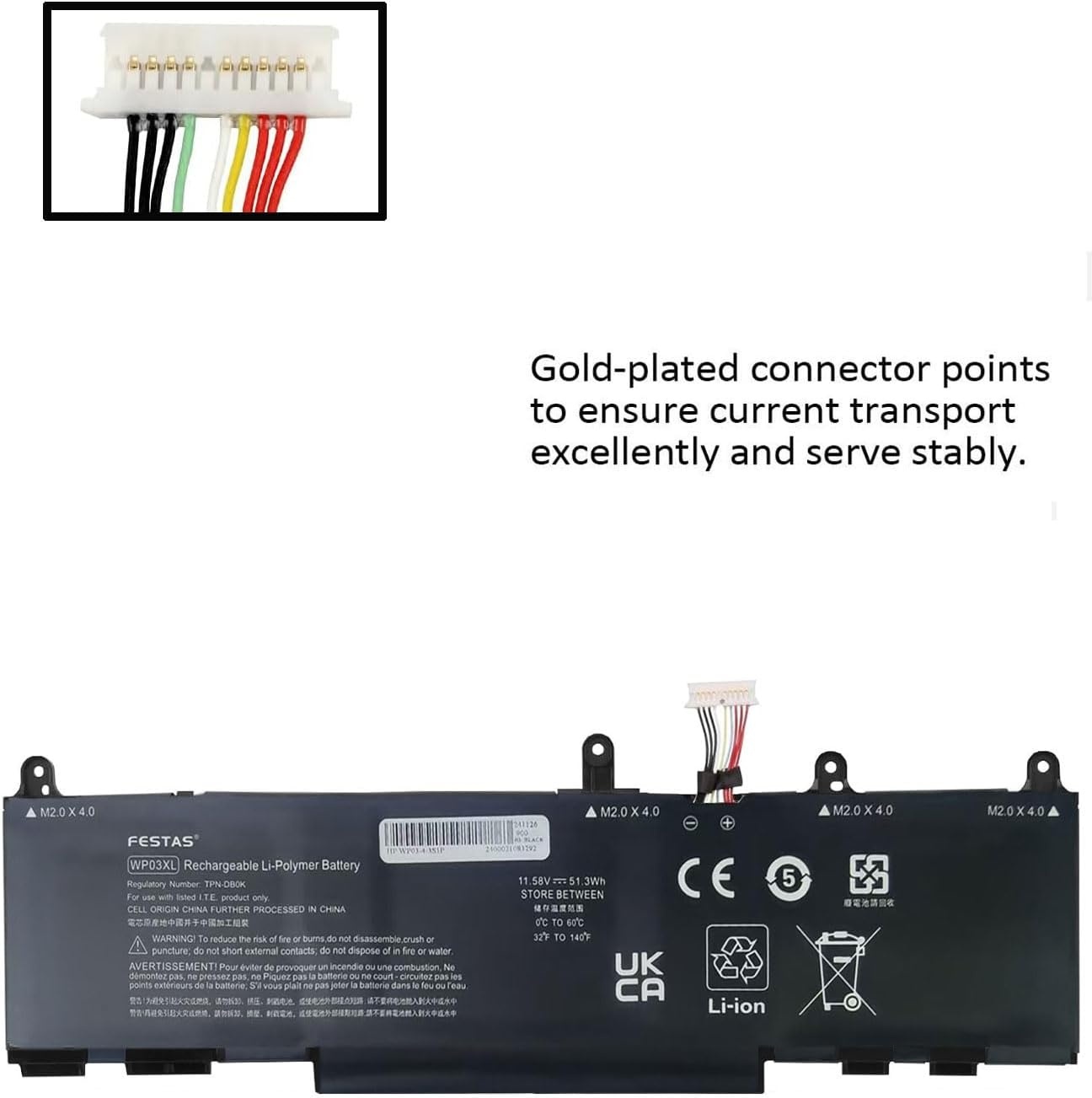 Laptop Batterij HP EliteBook/ZBook 51.3Wh - 29% Korting!