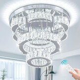 LED Plafondlamp Kristal Rond 40cm | Dimbaar met Afstandsbediening | 3500K-6500K | Nu 29% Korting