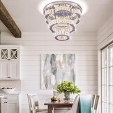 Moderne Kristallen Kroonluchter LED - 40cm - Dimbaar met Afstandsbediening (29% Korting)