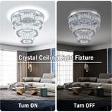 Moderne Kristallen Kroonluchter LED - 40cm - Dimbaar met Afstandsbediening (29% Korting)