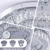 Moderne Kristallen Kroonluchter LED - 40cm - Dimbaar met Afstandsbediening (29% Korting)