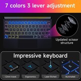 Toetsenbordhoes iPad Air 5/4 & Pro 11" met Trackpad | 7 Kleuren Verlichting | 29% Korting