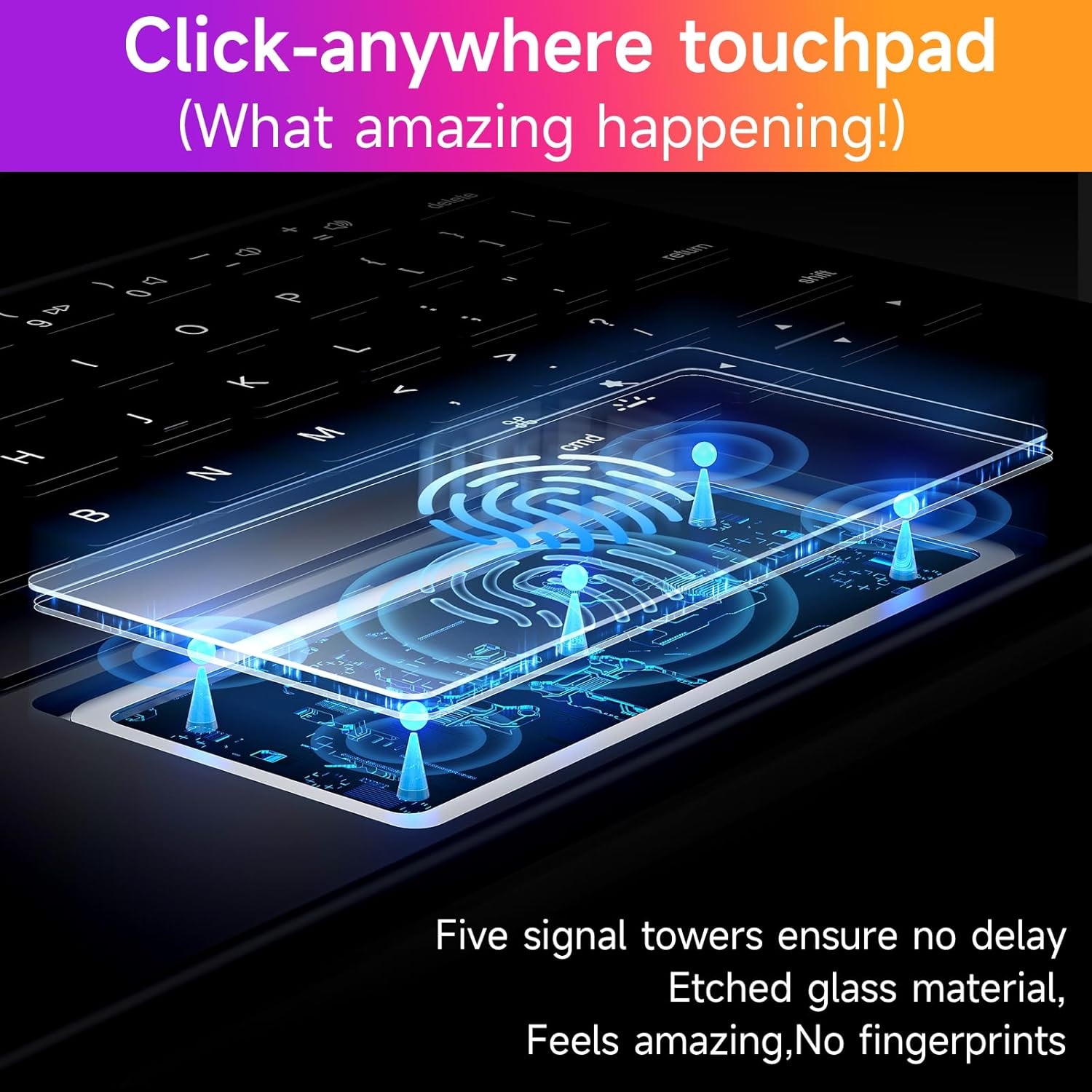 Toetsenbordhoes iPad Air 5/4 & Pro 11" met Trackpad | 7 Kleuren Verlichting | 29% Korting