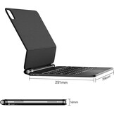 Toetsenbordhoes iPad Air 5/4 & Pro 11" met Trackpad | 7 Kleuren Verlichting | 29% Korting