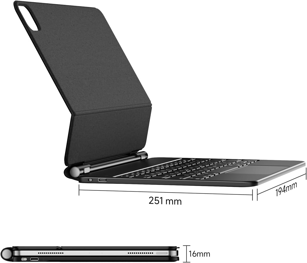 Toetsenbordhoes iPad Air 5/4 & Pro 11" met Trackpad | 7 Kleuren Verlichting | 29% Korting