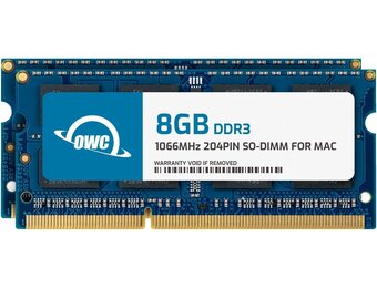 OWC Mac Geheugenmodule 16GB DDR3 1066MHz (2x8GB) - 28% Korting