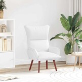 Ontspanningsstoel Wit Kunstleer - 34% Korting!