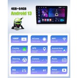 Android Autoradio Ford Mondeo 3: 9" CarPlay/Android Auto - 30% Korting