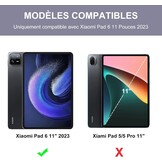 AZERTY Toetsenbordhoes met Trackpad voor Xiaomi Pad 6/6 Pro 11" - Paars
