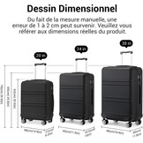 Lichtgewicht 24 inch ABS Koffer Trolley met TSA-slot - 29% Korting!