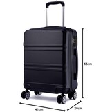 Lichtgewicht 24 inch ABS Koffer Trolley met TSA-slot - 29% Korting!