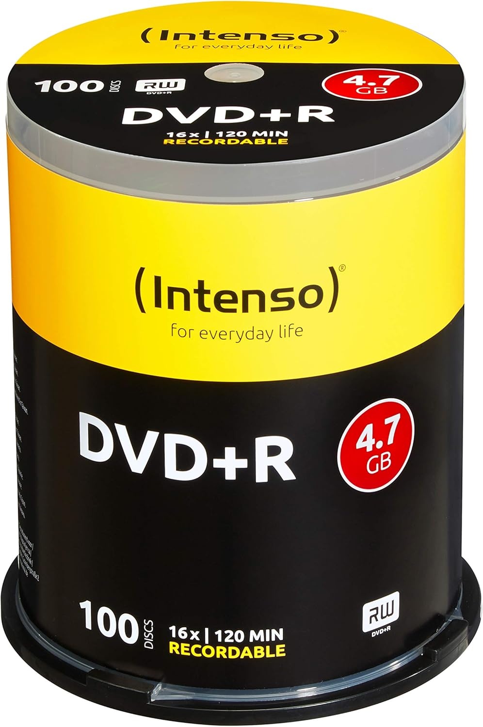 Intenso DVD+R 4.7GB 16x | 100 Stuks Spindel | 28% Korting