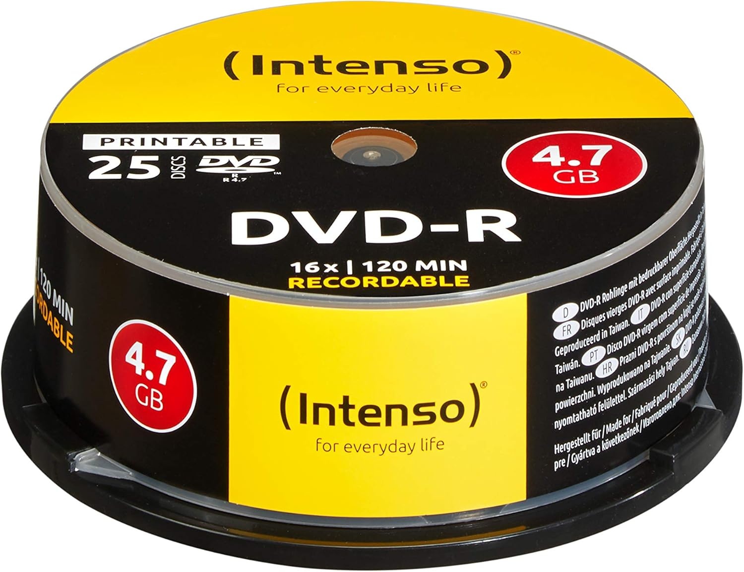 Intenso DVD+R 4.7GB 16x | 100 Stuks Spindel | 28% Korting