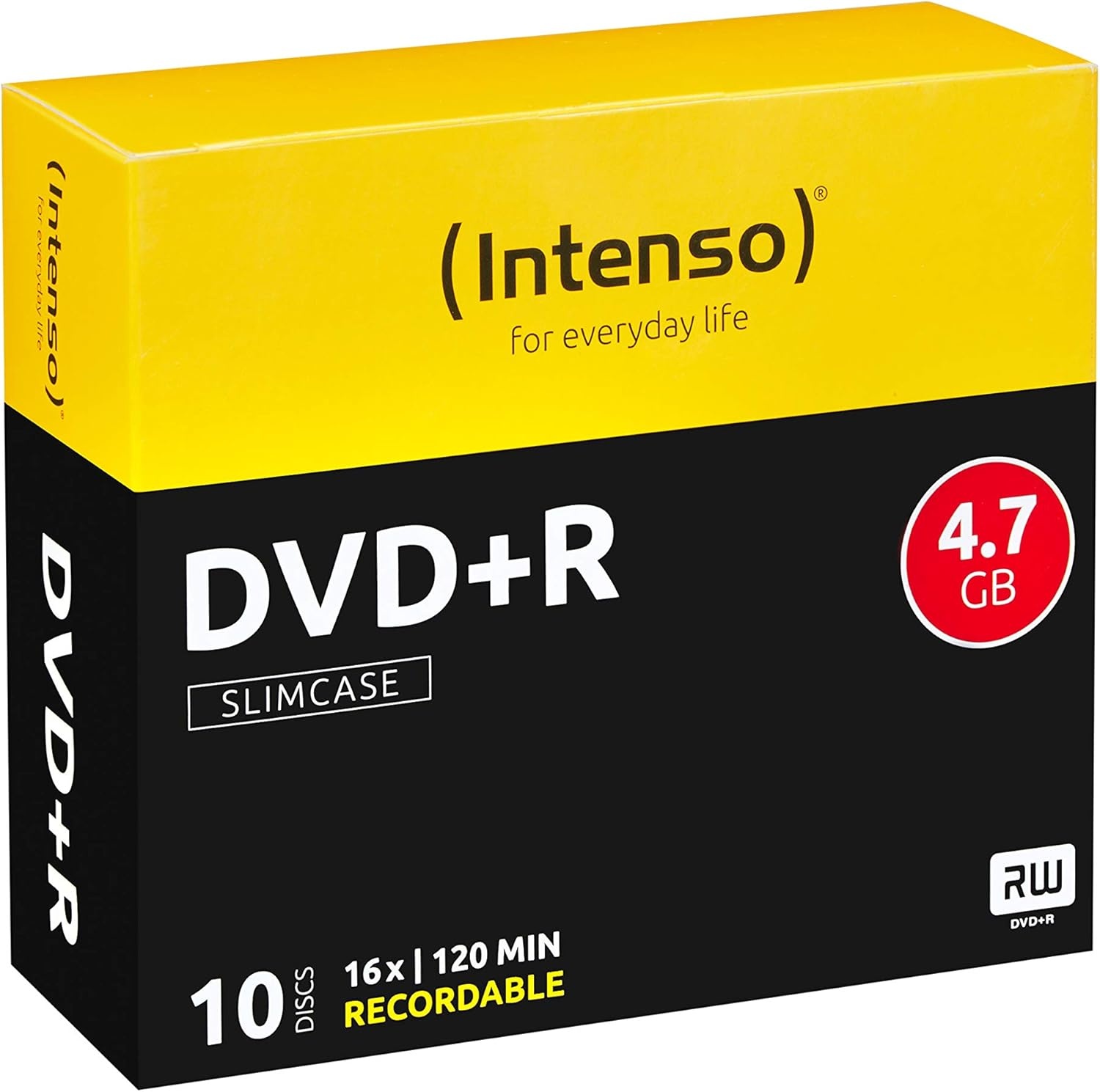 Intenso DVD+R 4.7GB 16x | 100 Stuks Spindel | 28% Korting