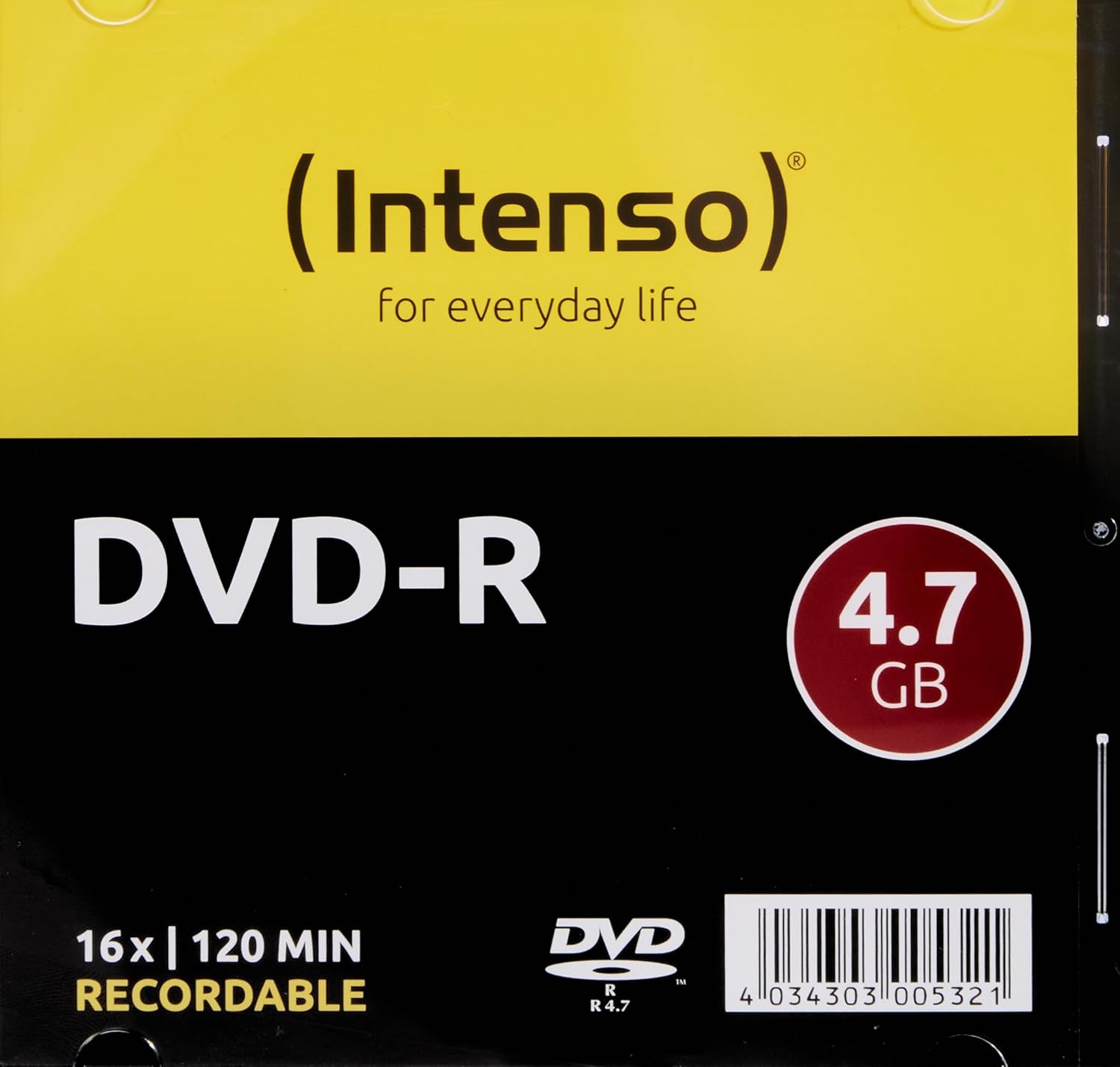 Intenso DVD+R 4.7GB 16x | 100 Stuks Spindel | 28% Korting