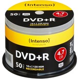 Intenso DVD+R 4.7GB 16x | 100 Stuks Spindel | 28% Korting