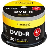 Intenso DVD+R 4.7GB 16x | 100 Stuks Spindel | 28% Korting