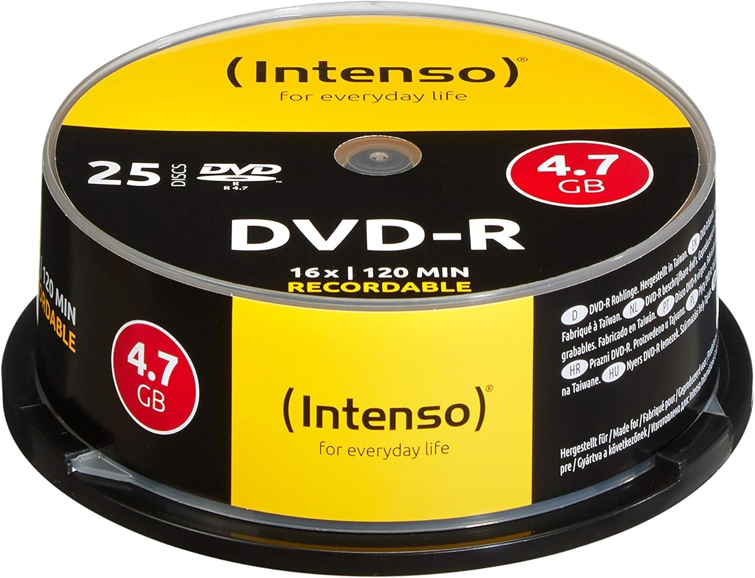 Intenso DVD+R 4.7GB 16x | 100 Stuks Spindel | 28% Korting
