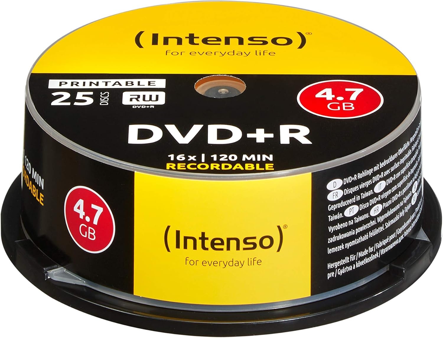 Intenso DVD+R 4.7GB 16x | 100 Stuks Spindel | 28% Korting