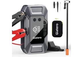 Auto Startbooster met Compressor: 4000A, 16000mAh | 29% Korting