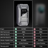 Auto Startbooster met Compressor: 4000A, 16000mAh | 29% Korting