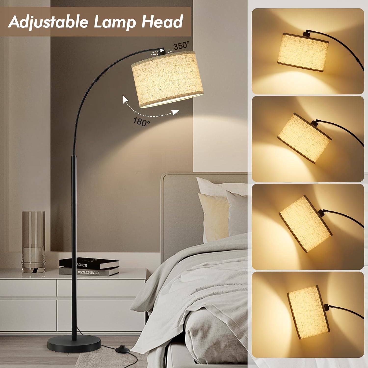 Arc Vloerlamp met 3 Kleurtemperaturen - 29% Korting