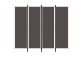 vidaXL Kamerscherm 4 Panel Antraciet - 33% Korting!