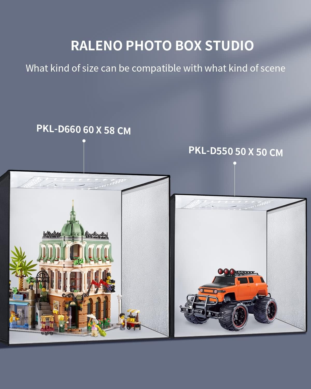 Opnametent voor Productfotografie | 60x58x58cm | 65W LED | 34% Korting