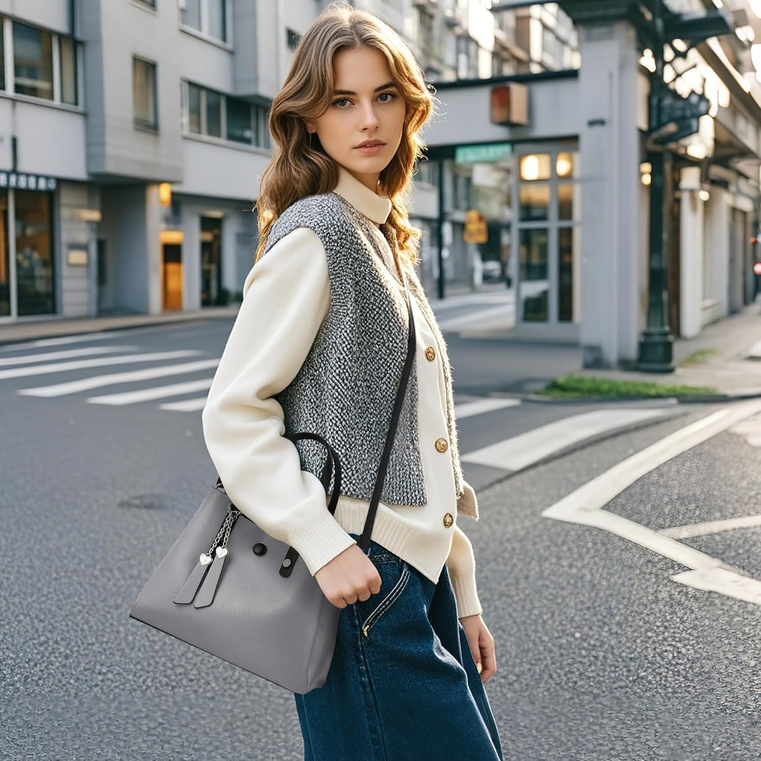 Dames Handtas Schoudertas PU-leer 34% Korting