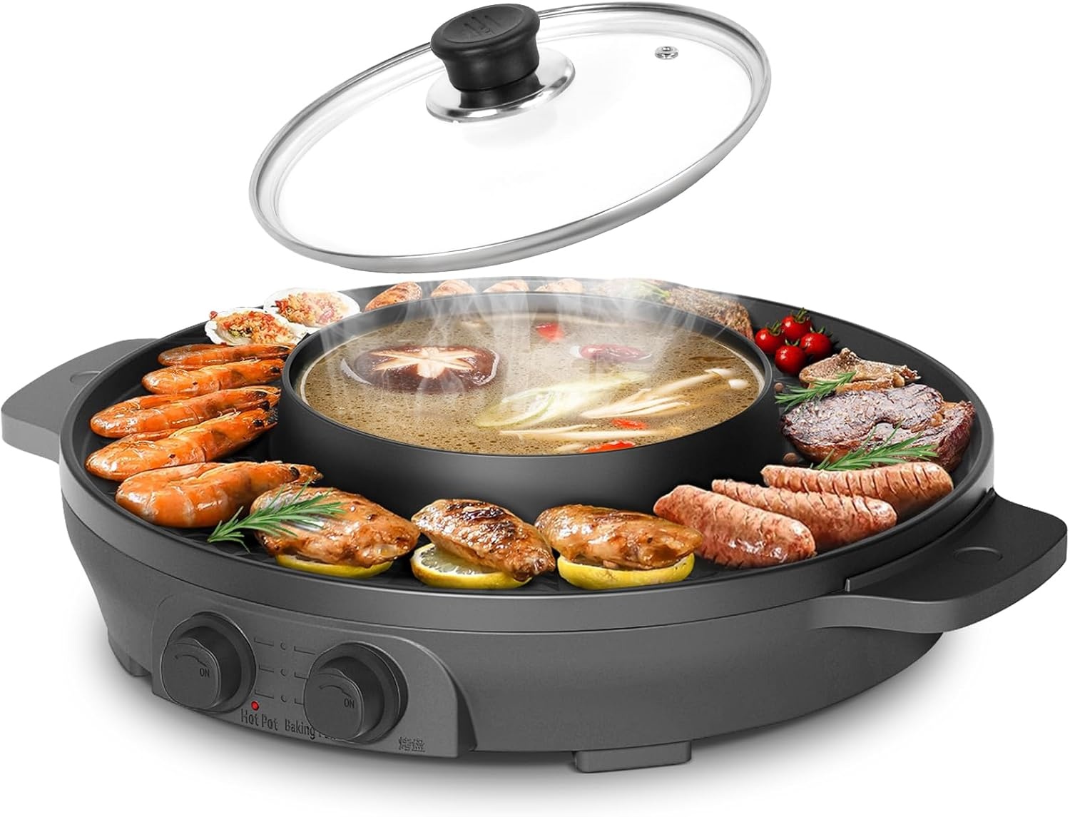 2-in-1 Hotpot & Grill 2000W met 29% Korting