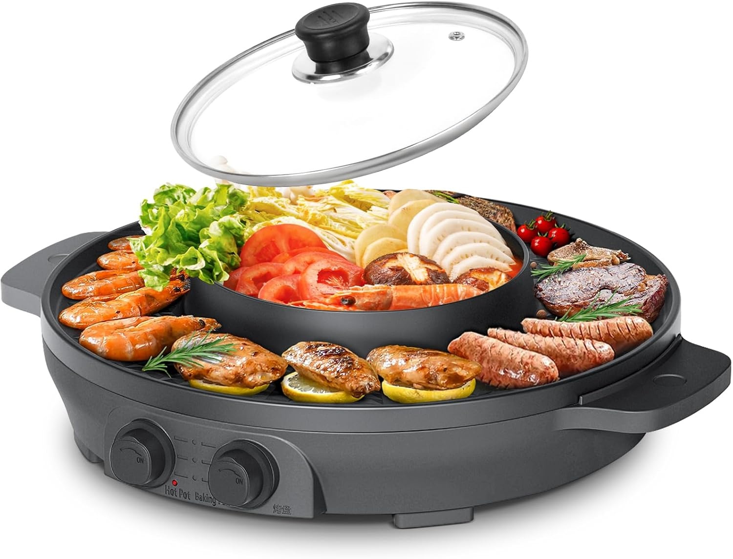 2-in-1 Hotpot & Grill 2000W met 29% Korting