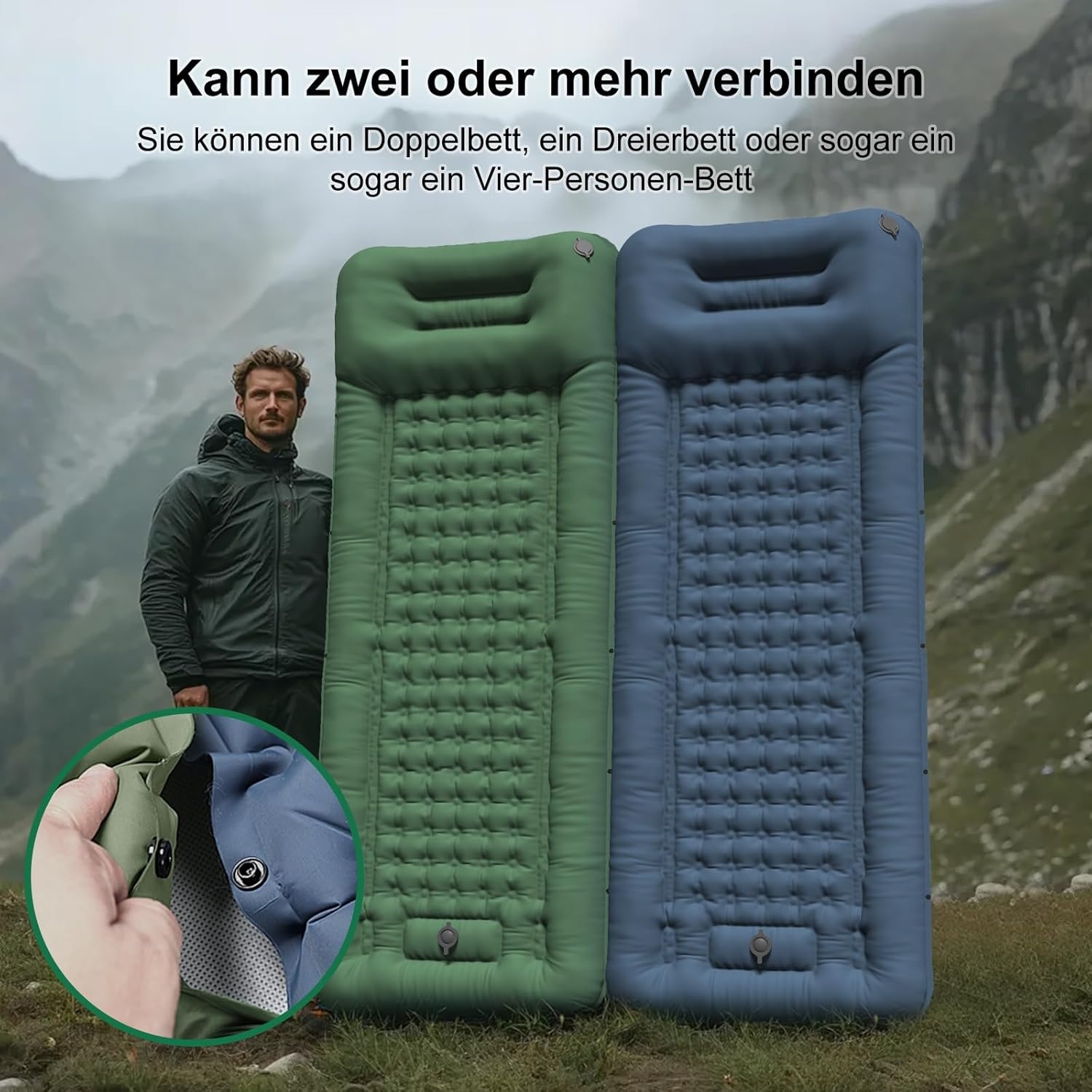 Zelfopblazende Slaapmat - 12cm Dik & Waterdicht (33% Korting)