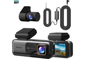 4K+2K Dual Dashcam Auto met GPS, WiFi & 64GB SD | 30% Korting