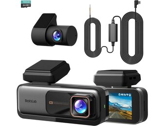 4K+2K Dual Dashcam Auto met GPS, WiFi & 64GB SD | 30% Korting
