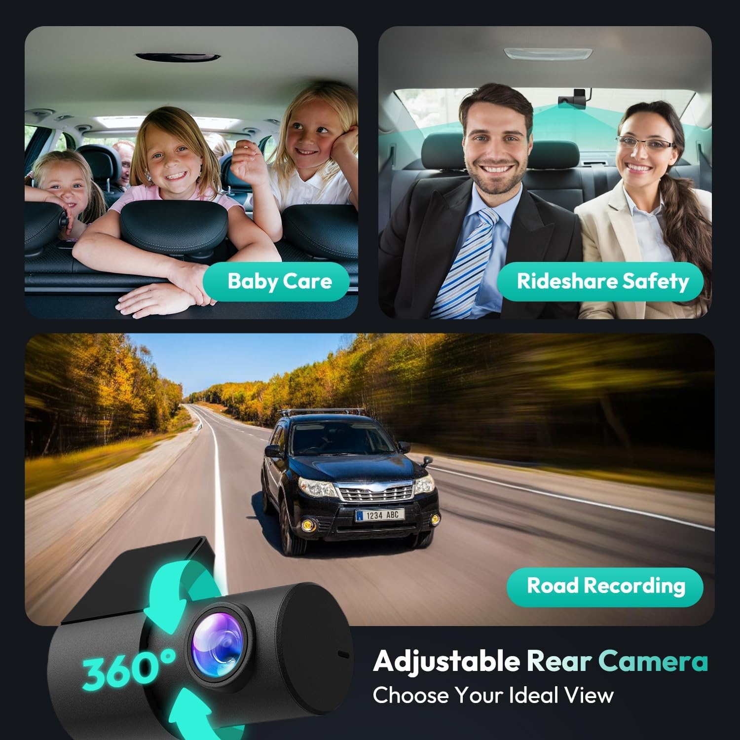 4K+2K Dual Dashcam Auto met GPS, WiFi & 64GB SD | 30% Korting