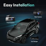 4K+2K Dual Dashcam Auto met GPS, WiFi & 64GB SD | 30% Korting