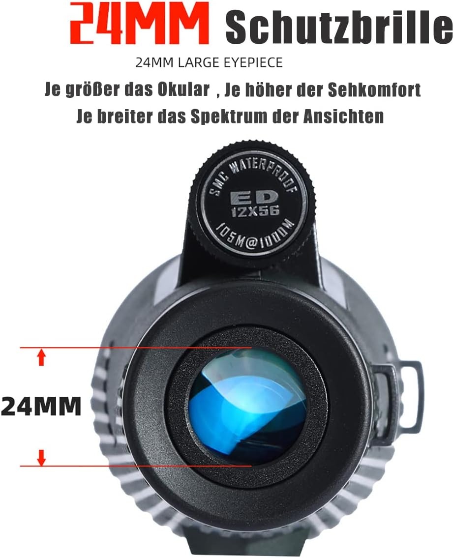 12x56mm ED Monoculair met Smartphone Adapter - 30% Korting!