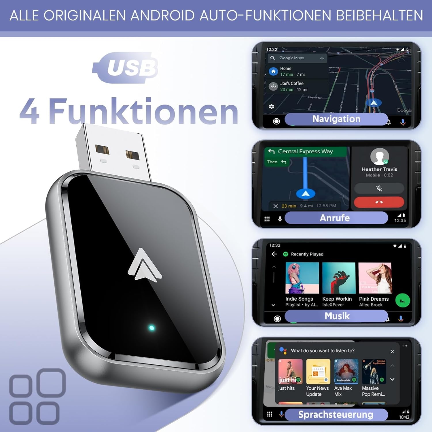 Draadloze Android Auto Adapter - 29% Korting