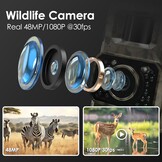 Wildcamera 48MP Nachtzicht WiFi Bluetooth - 29% Korting