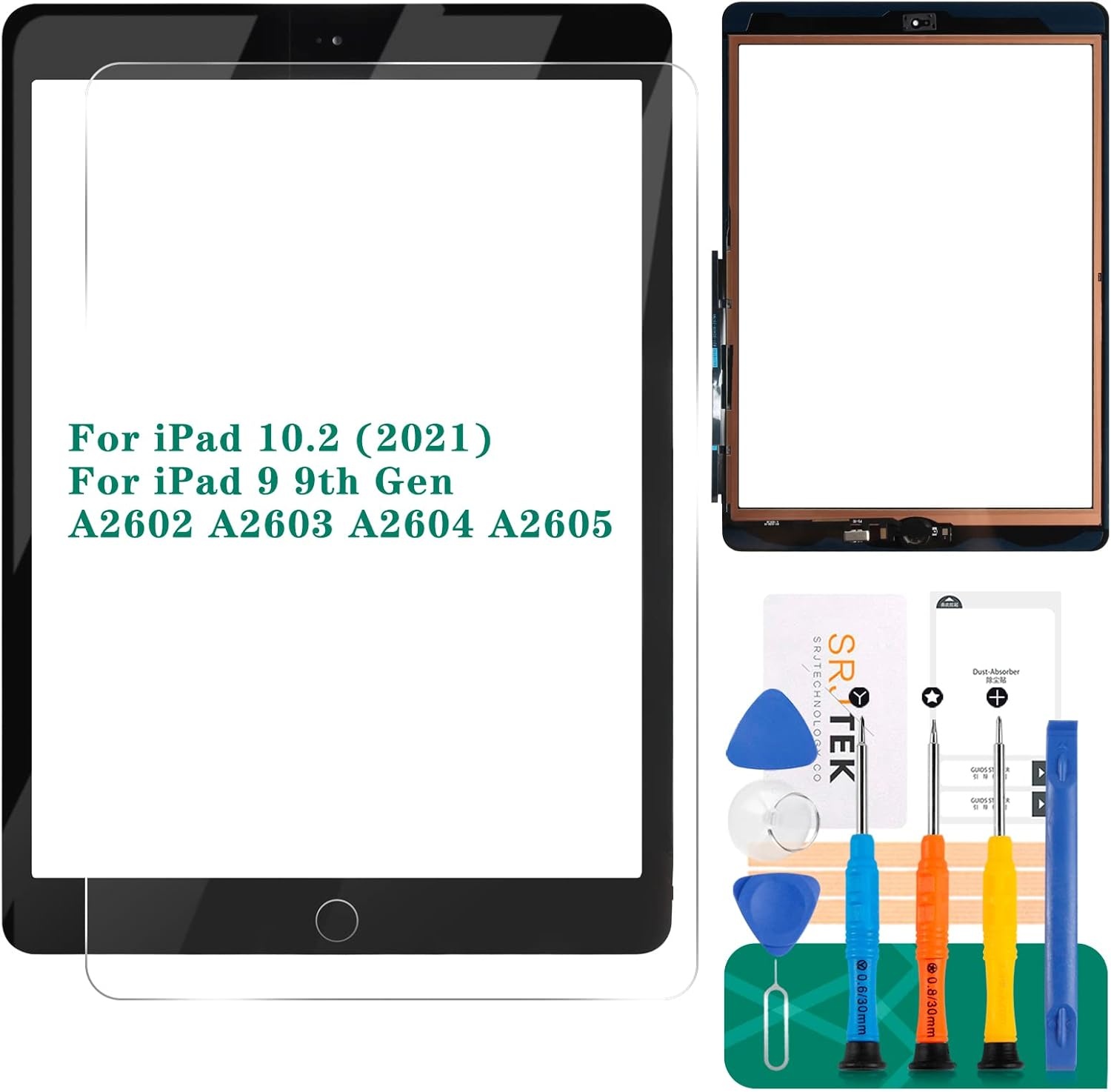 Schermvervanger iPad 9 (2021) 10.2" Zwart - 27% Korting
