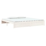 Massief Houten Bedframe Wit 200x200 cm - 35% Korting