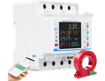 Driefase WiFi Energiemeter 100A 380V met Tuya App | 29% Korting
