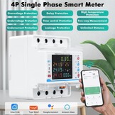 Driefase WiFi Energiemeter 100A 380V met Tuya App | 29% Korting