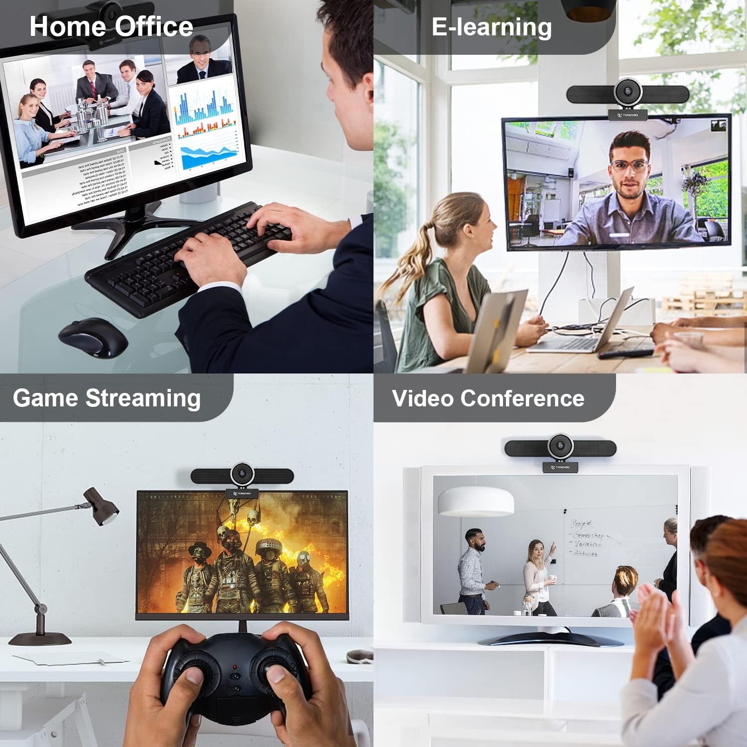 Conferentiecamera 1080P met microfoon/luidspreker | 29% Korting
