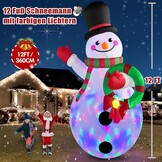 Opblaasbare Sneeuwpop 3m Buiten | LED | Kerstdecoratie met 34% Korting