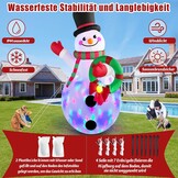 Opblaasbare Sneeuwpop 3m Buiten | LED | Kerstdecoratie met 34% Korting