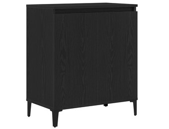 Zwart Dressoir van Bewerkt Hout (60x35x70cm) - 34% Korting!