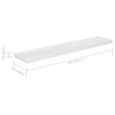 2 Zwevende Wandschappen 120cm MDF Hoogglans Wit - 29% Korting!