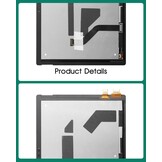 LCD Touchscreen Digitizer voor Surface Pro 7 (Model 1866) - 29% Korting