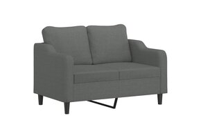 vidaXL Tweezitsbank Donkergrijs - 35% Korting